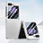 Hard Rigid Plastic Matte Finish Front and Back Cover Case 360 Degrees SD1 for Samsung Galaxy Z Flip5 5G White