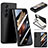 Hard Rigid Plastic Matte Finish Front and Back Cover Case 360 Degrees SD1 for Samsung Galaxy Z Fold5 5G