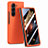 Hard Rigid Plastic Matte Finish Front and Back Cover Case 360 Degrees SD1 for Samsung Galaxy Z Fold5 5G Orange