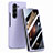 Hard Rigid Plastic Matte Finish Front and Back Cover Case 360 Degrees SD1 for Samsung Galaxy Z Fold5 5G Purple