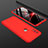 Hard Rigid Plastic Matte Finish Front and Back Cover Case 360 Degrees with Finger Ring Stand Q01 for Huawei Honor 10 Lite Red