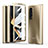 Hard Rigid Plastic Matte Finish Front and Back Cover Case 360 Degrees Z01L for Samsung Galaxy Z Fold5 5G Gold