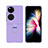 Hard Rigid Plastic Matte Finish Front and Back Cover Case 360 Degrees Z02L for Huawei P50 Pocket Purple