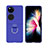 Hard Rigid Plastic Matte Finish Front and Back Cover Case 360 Degrees Z02L for Huawei P60 Pocket Blue