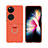 Hard Rigid Plastic Matte Finish Front and Back Cover Case 360 Degrees Z02L for Huawei Pocket S Orange