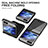 Hard Rigid Plastic Matte Finish Front and Back Cover Case 360 Degrees ZL10 for Samsung Galaxy Z Flip5 5G