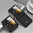 Hard Rigid Plastic Matte Finish Front and Back Cover Case 360 Degrees ZL11 for Oppo Find N3 Flip 5G Black