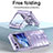 Hard Rigid Plastic Matte Finish Front and Back Cover Case 360 Degrees ZL2 for Samsung Galaxy Z Flip5 5G