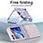 Hard Rigid Plastic Matte Finish Front and Back Cover Case 360 Degrees ZL4 for Samsung Galaxy Z Flip5 5G