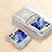 Hard Rigid Plastic Matte Finish Front and Back Cover Case 360 Degrees ZL4 for Samsung Galaxy Z Flip5 5G Silver