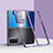 Hard Rigid Plastic Matte Finish Front and Back Cover Case 360 Degrees ZL6 for Huawei Honor Magic Vs2 5G Purple