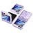 Hard Rigid Plastic Matte Finish Front and Back Cover Case 360 Degrees ZL6 for Samsung Galaxy Z Flip5 5G Purple