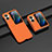 Hard Rigid Plastic Matte Finish Front and Back Cover Case 360 Degrees ZL8 for Oppo Find N2 Flip 5G Orange
