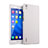 Hard Rigid Plastic Matte Finish Snap On Case for Huawei P7 Dual SIM White