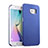 Hard Rigid Plastic Matte Finish Snap On Case for Samsung Galaxy S6 Edge SM-G925 Blue