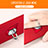 Hard Rigid Plastic Matte Finish Snap On Case with Finger Ring Stand A01 for Apple iPhone 5 Red