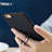 Hard Rigid Plastic Matte Finish Snap On Case with Finger Ring Stand A01 for Apple iPhone 6 Plus Black