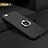 Hard Rigid Plastic Matte Finish Snap On Case with Finger Ring Stand A01 for Apple iPhone 6 Plus Black