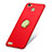 Hard Rigid Plastic Matte Finish Snap On Case with Finger Ring Stand A02 for Huawei P8 Lite Smart Red