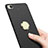 Hard Rigid Plastic Matte Finish Snap On Case with Finger Ring Stand A02 for Xiaomi Mi 5S 4G Black