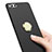 Hard Rigid Plastic Matte Finish Snap On Case with Finger Ring Stand A02 for Xiaomi Mi 6 Black