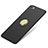 Hard Rigid Plastic Matte Finish Snap On Case with Finger Ring Stand A02 for Xiaomi Mi Note Black