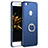 Hard Rigid Plastic Matte Finish Snap On Case with Finger Ring Stand A03 for Huawei P8 Lite (2017) Blue