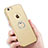 Hard Rigid Plastic Matte Finish Snap On Case with Finger Ring Stand for Apple iPhone 6 Plus Gold