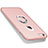 Hard Rigid Plastic Matte Finish Snap On Case with Finger Ring Stand for Apple iPhone 6S Pink