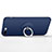 Hard Rigid Plastic Matte Finish Snap On Case with Finger Ring Stand for Apple iPhone 7 Plus Blue