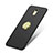 Hard Rigid Plastic Matte Finish Snap On Case with Finger Ring Stand for Huawei Enjoy 6 Black