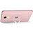 Hard Rigid Plastic Matte Finish Snap On Case with Finger Ring Stand for Huawei Enjoy 7 Plus Pink