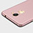 Hard Rigid Plastic Matte Finish Snap On Case with Finger Ring Stand for Huawei Enjoy 7 Plus Pink