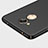 Hard Rigid Plastic Matte Finish Snap On Case with Finger Ring Stand for Huawei Honor 6C Pro Black