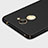 Hard Rigid Plastic Matte Finish Snap On Case with Finger Ring Stand for Huawei Y7 Prime Black