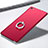 Hard Rigid Plastic Matte Finish Snap On Case with Finger Ring Stand for Xiaomi Mi Note Red