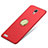 Hard Rigid Plastic Matte Finish Snap On Case with Finger Ring Stand for Xiaomi Redmi Note Prime Red