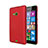 Hard Rigid Plastic Matte Finish Snap On Cover for Microsoft Lumia 535 Red