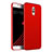 Hard Rigid Plastic Matte Finish Snap On Cover for Samsung Galaxy C7 (2017) Red