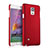 Hard Rigid Plastic Matte Finish Snap On Cover for Samsung Galaxy Note 4 Duos N9100 Dual SIM Red