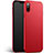 Hard Rigid Plastic Matte Finish Twill Case for Apple iPhone X Red