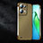 Hard Rigid Plastic Matte Finish Twill Snap On Case Cover T01 for Oppo Reno8 Pro+ Plus 5G Gold