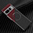 Hard Rigid Plastic Matte Finish Twill Snap On Case Cover with Mag-Safe Magnetic for Google Pixel 7 Pro 5G Red and Black