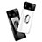 Hard Rigid Plastic Mirror Cover Case 360 Degrees Magnetic Finger Ring Stand for Huawei P Smart+ Plus