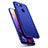 Hard Rigid Plastic Quicksand Cover Case for Huawei Honor V20 Blue