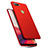 Hard Rigid Plastic Quicksand Cover Case for Oppo A7 Red