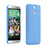 Hard Rigid Plastic Quicksand Cover for HTC One E8 Blue