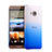 Hard Rigid Transparent Gradient Cover for HTC One Me Blue