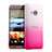 Hard Rigid Transparent Gradient Cover for HTC One Me Pink