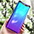 Hard Rigid Transparent Gradient Cover for Oppo Find X Blue